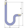 Elevation_Siphon_pipe_in_stainless_steel_type_U_Cod.M79.03_without_connection_fittings