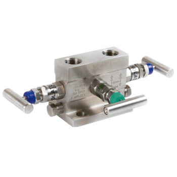 Manifold_3_Angle_2_way_valves_Direct_Female_Flange_Connection_with_side_drain_Cod.V109